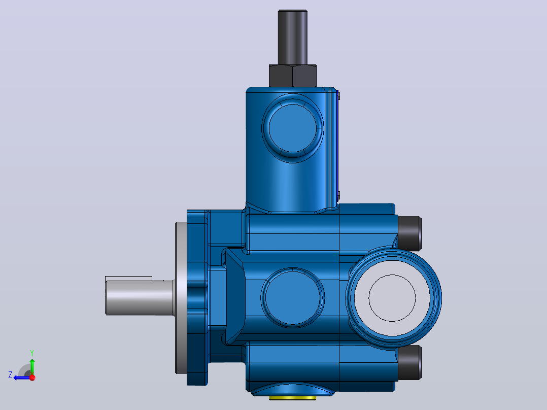 液压元件，电磁阀，泵，阀Continental Hydraulics-PVR6 WITH CODE1右视图