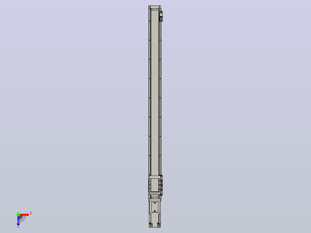滚珠丝杠直线轴内置导轨TPA-GCR-65-1610C-L850-M-M40-N3俯视图