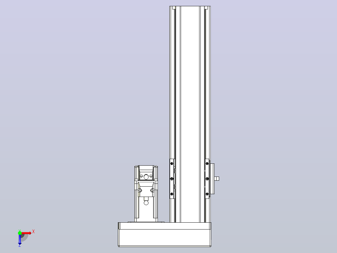 日规模组半封闭丝杆TPA-HNR-65S-1610C-L200-ML-C-P10-N3俯视图
