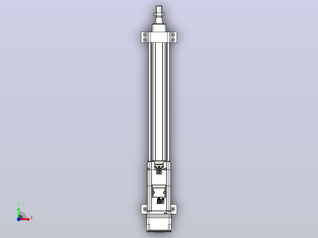 轻载电动缸TPA-ESR40-1210C-L300-MR-LB-W-P40-C3前视图