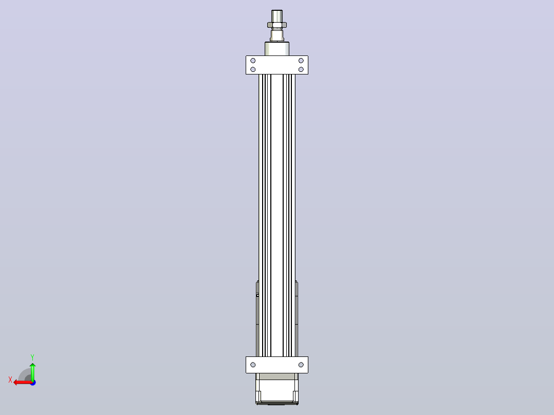 轻载电动缸TPA-ESR40-1210C-L300-MR-LB-W-P40-C3后视图