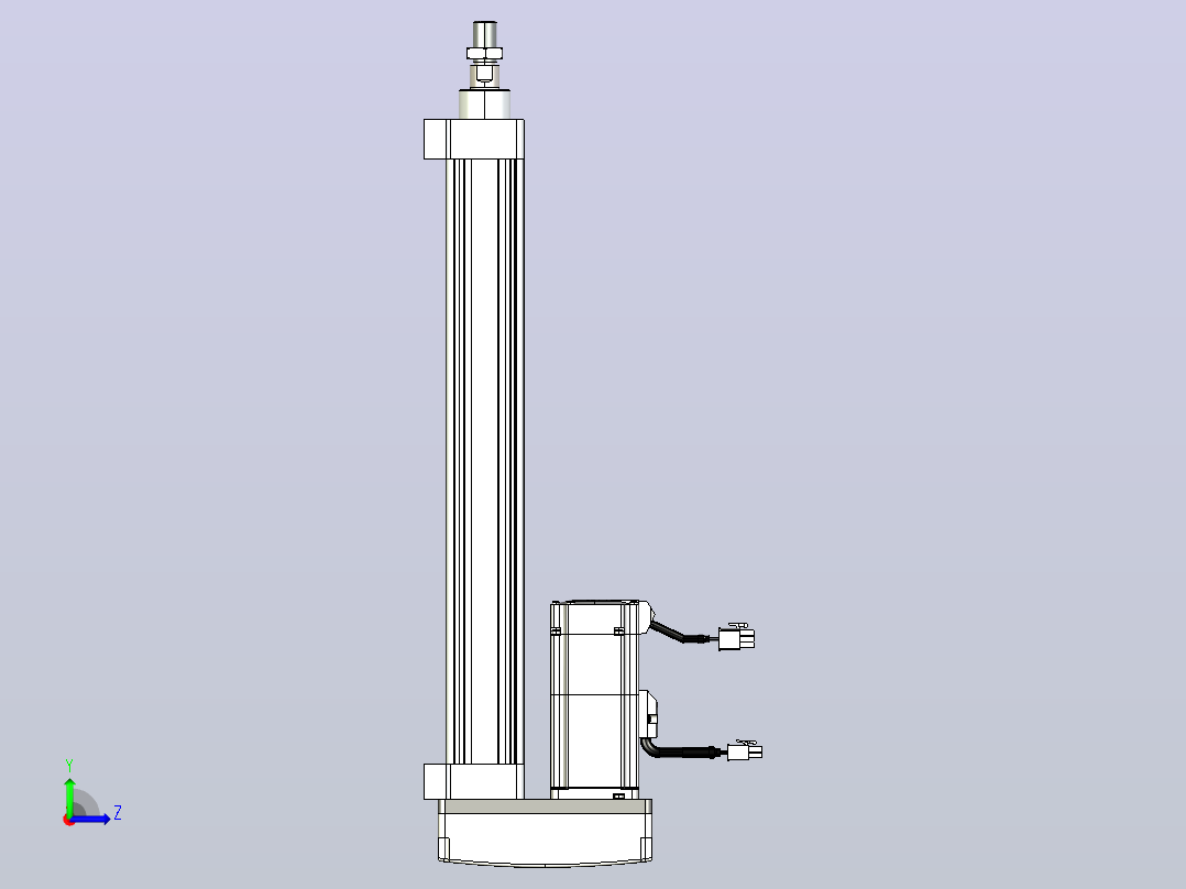 轻载电动缸TPA-ESR40-1210C-L300-MR-LB-W-P40-C3左视图