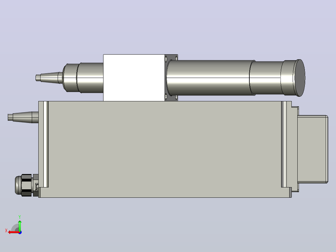 IPG光纤激光器后视图