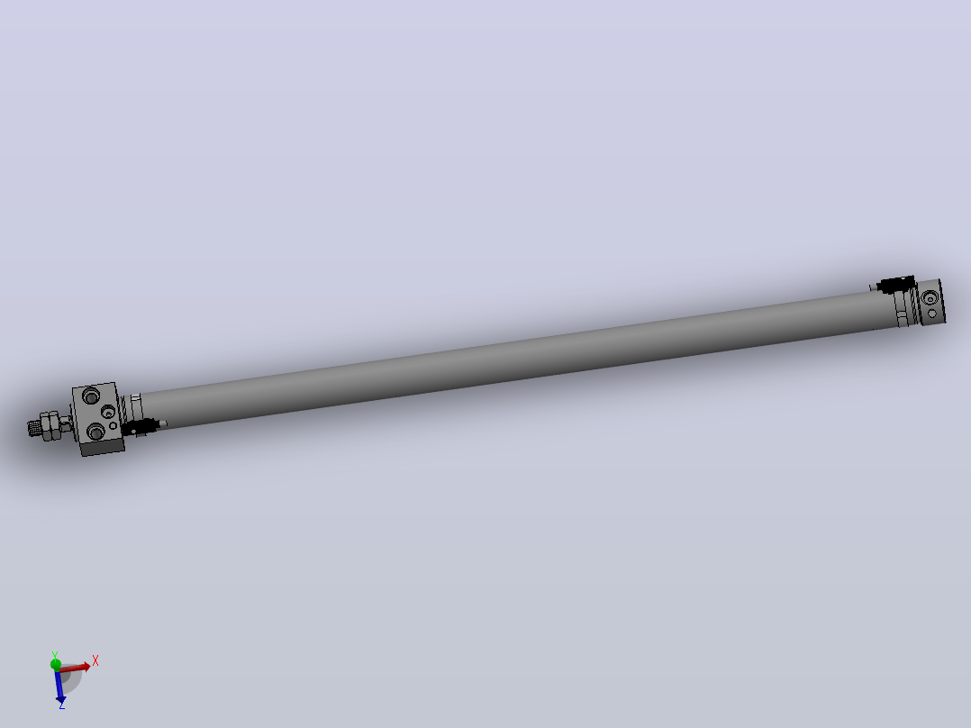 气缸MARU25x500S(0)+(CS1-M-2)主视图