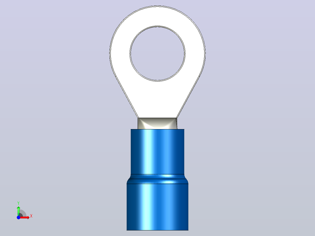接线端子insulated-ring-terminals-blue-1 1 STP前视图