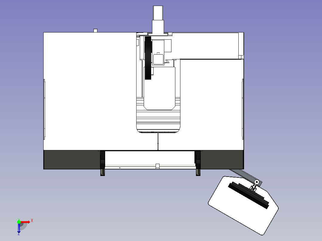 TORMACH 1100M加工中心俯视图