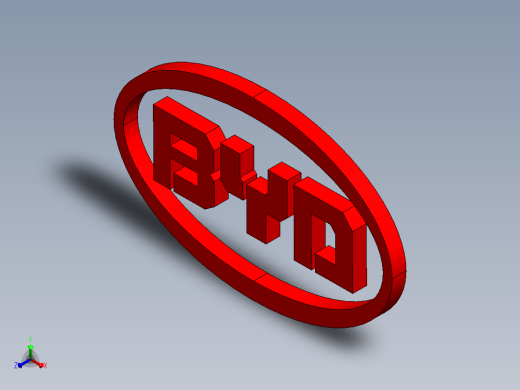 BYD车标正等轴测缩略图