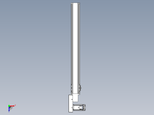 皮带直线轴半封闭可选导轨TPA-HNB-85S-90-L700-ML-C-P20-N3俯视缩略图