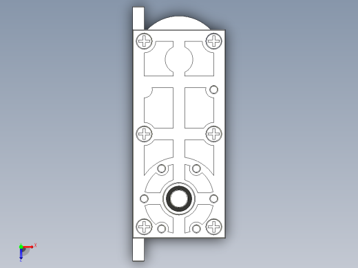 DFGB110F 永磁直流齿轮减速电机[DFGB110FH-203i]俯视缩略图