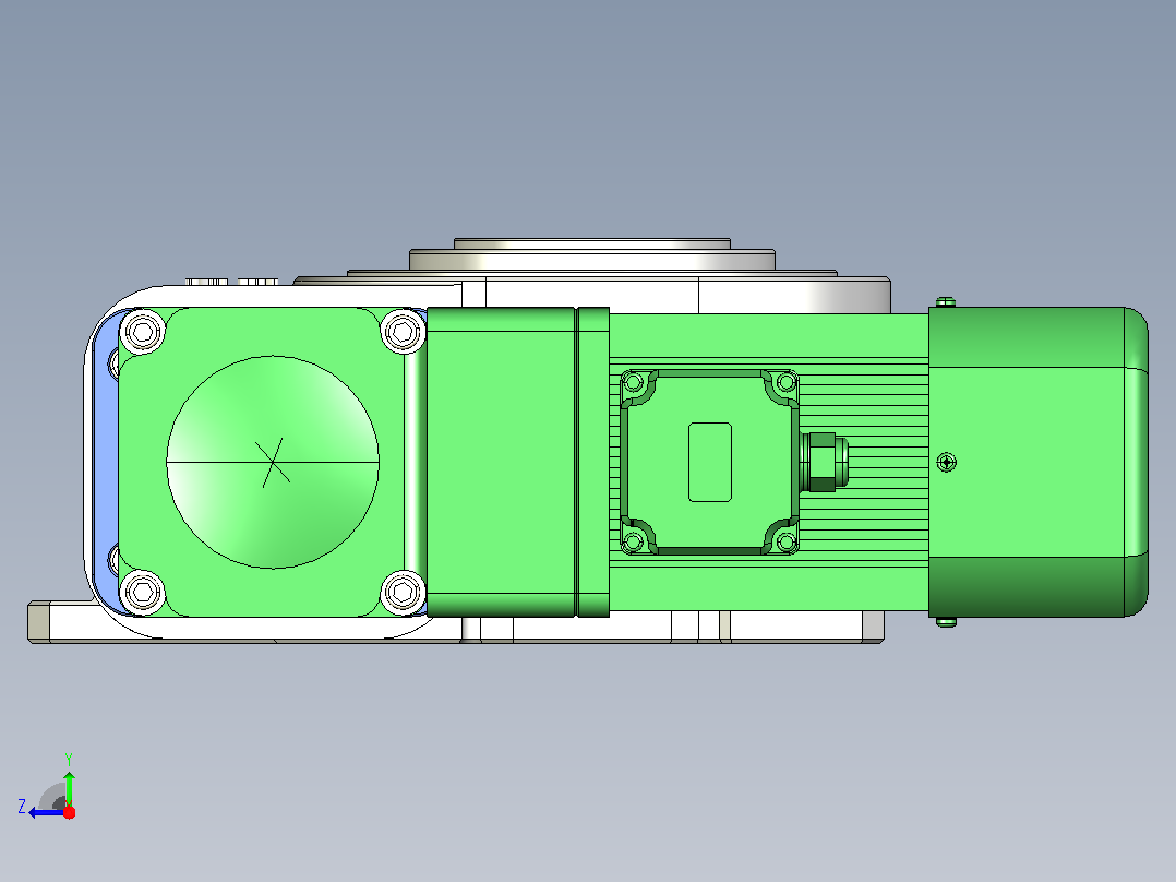 ER-RU150DA英锐凸轮分割器全套3D图档右视图
