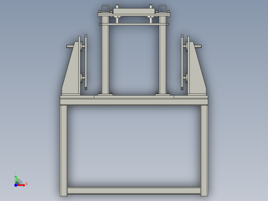 夹具工作台前视图