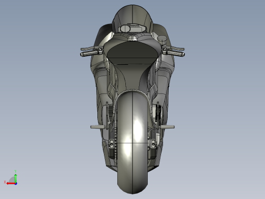 Yamaha YZF-M1摩托车造型3D图纸 STEP格式后视缩略图