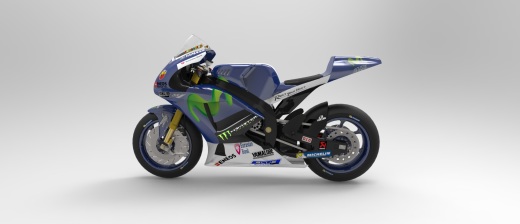 Yamaha YZF-M1摩托车造型3D图纸 STEP格式缩略图