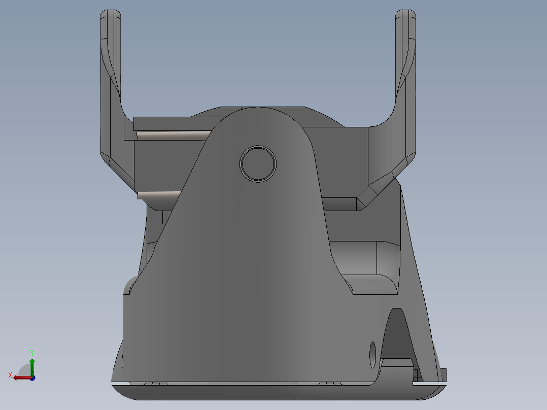 半被动仿生人形脚三维建模图纸 solidworks设计 附STEP STL格式后视图