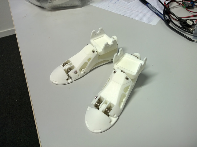 半被动仿生人形脚三维建模图纸 solidworks设计 附STEP STL格式