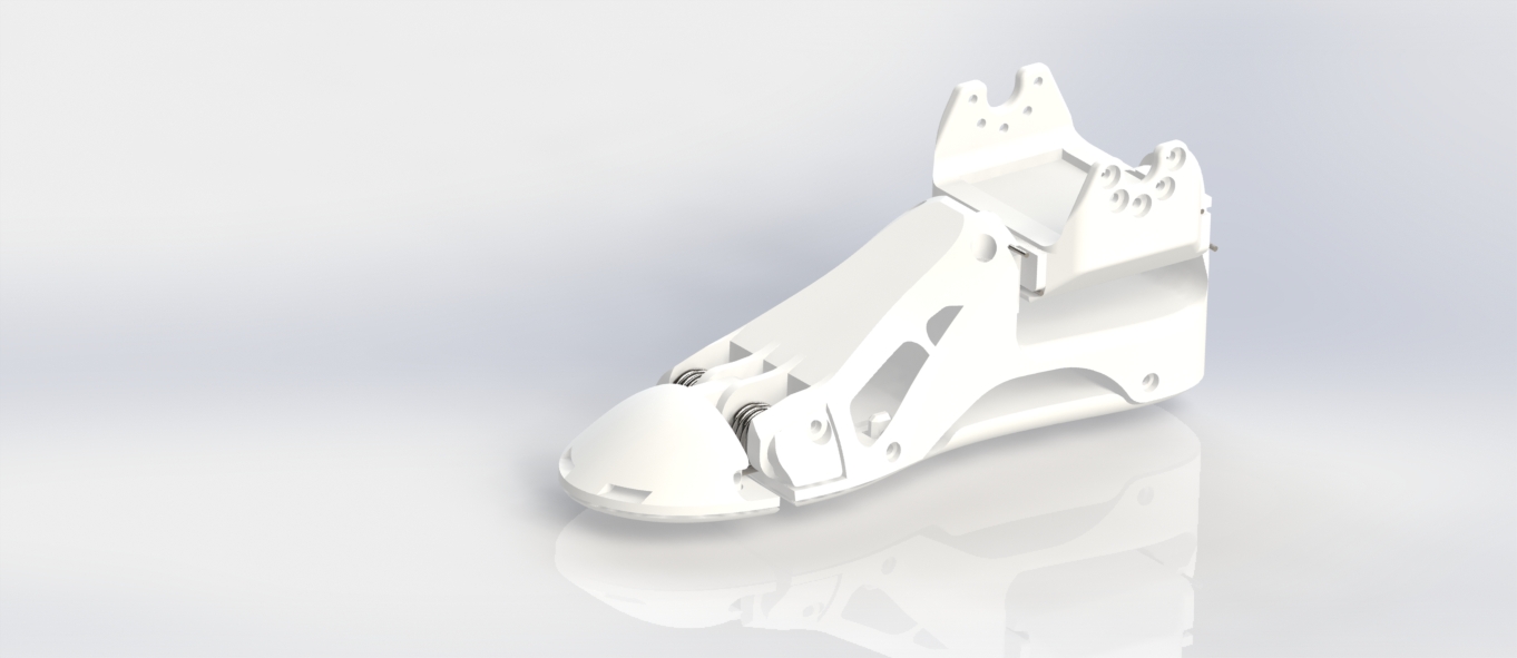 半被动仿生人形脚三维建模图纸 solidworks设计 附STEP STL格式