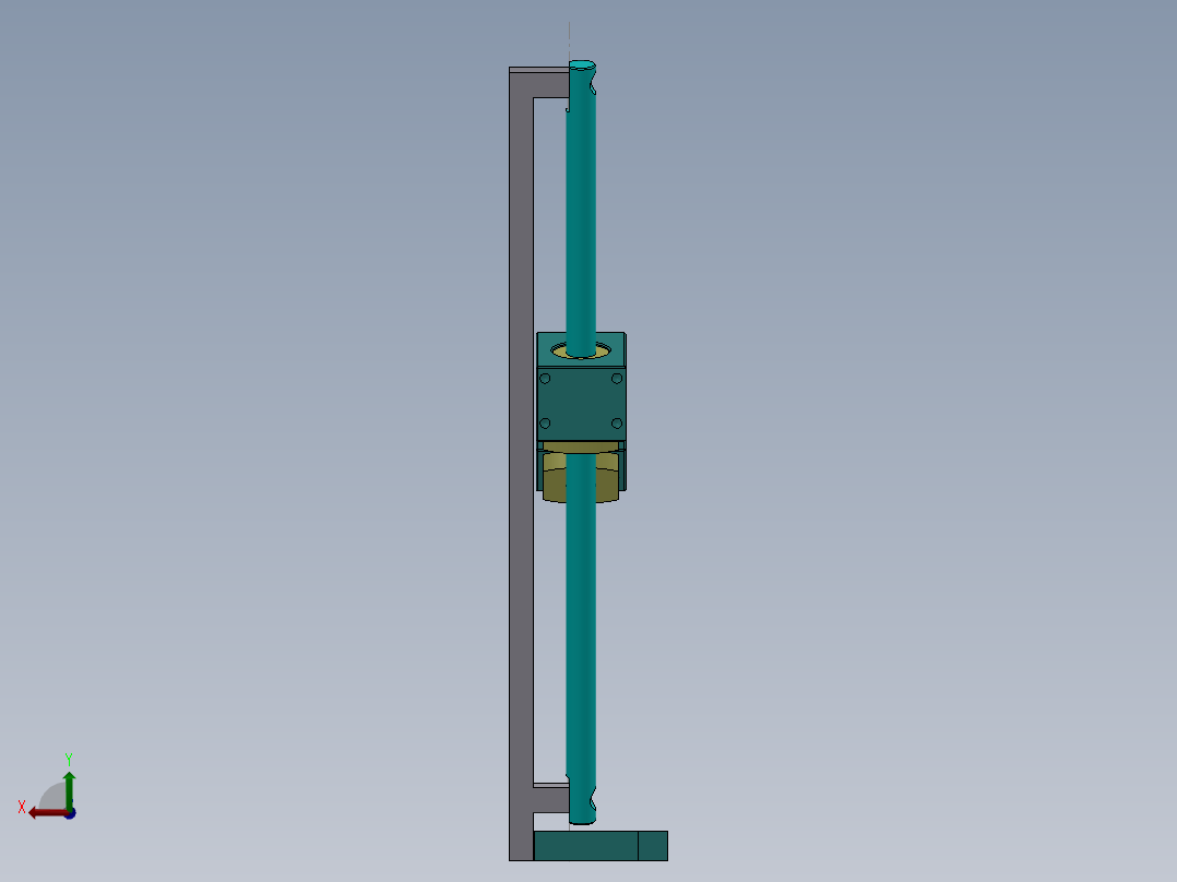 枕式包装机后视图
