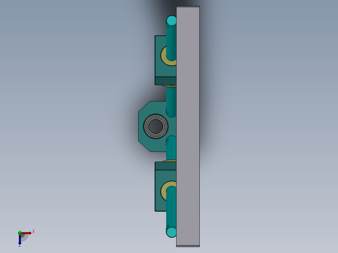 枕式包装机俯视图