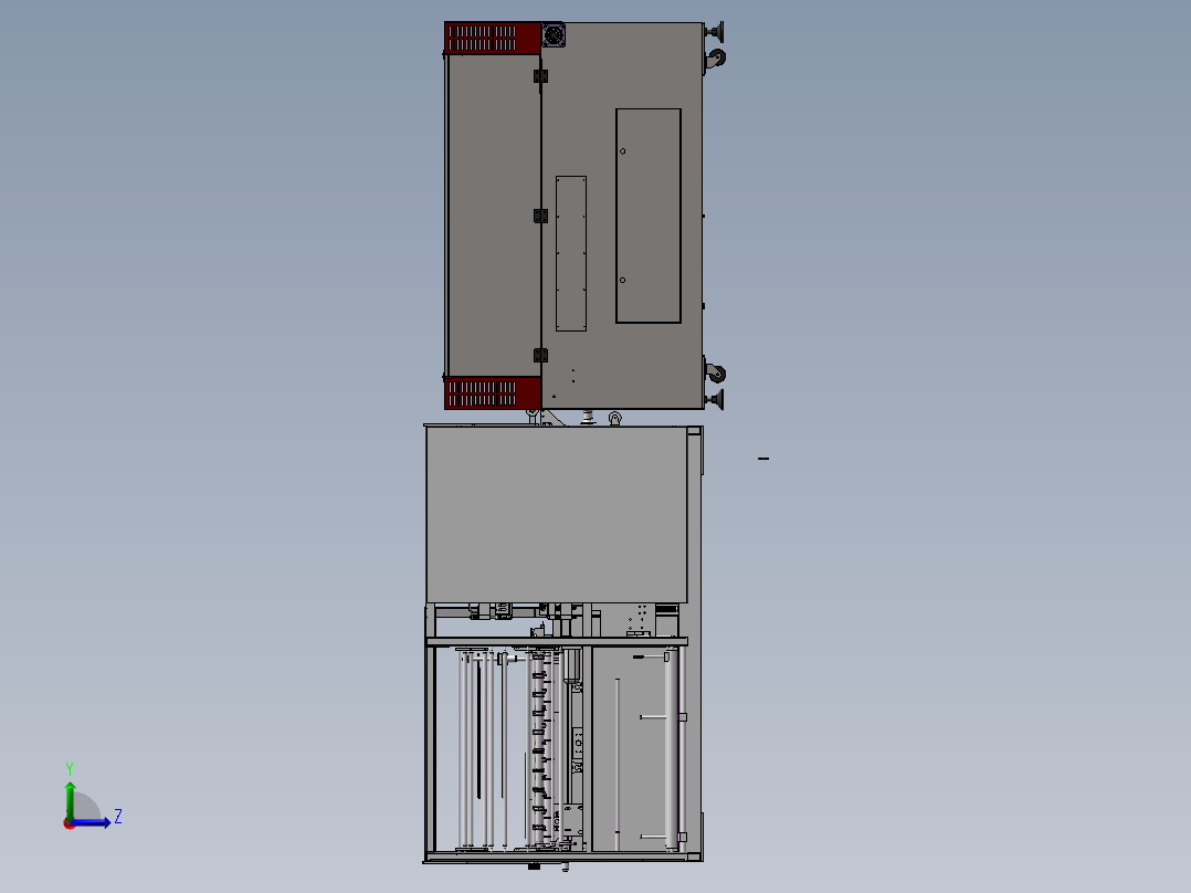 E266 全自动L型封切收缩包装机左视图