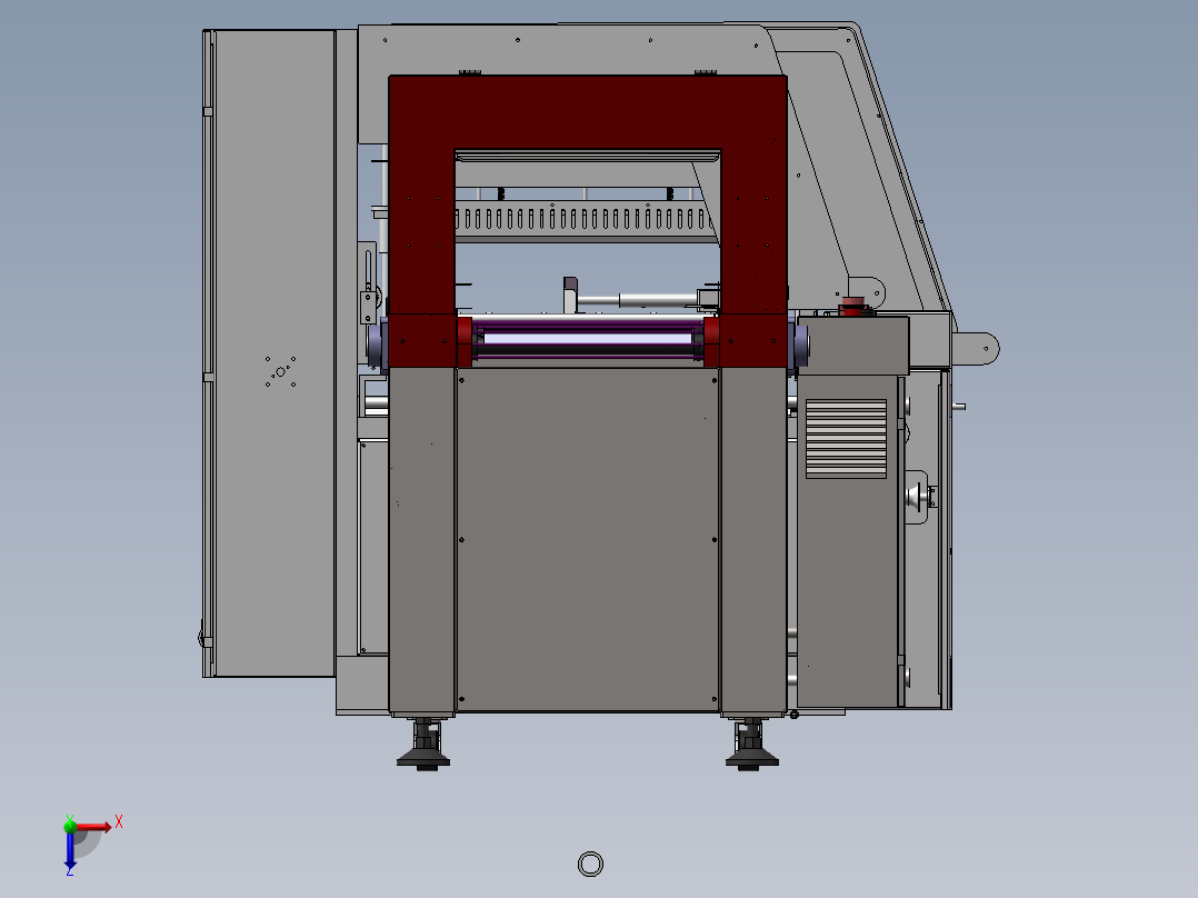 E266 全自动L型封切收缩包装机俯视图