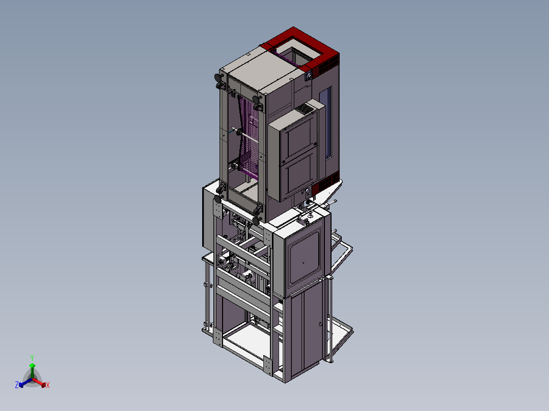 E266 全自动L型封切收缩包装机正等轴测图