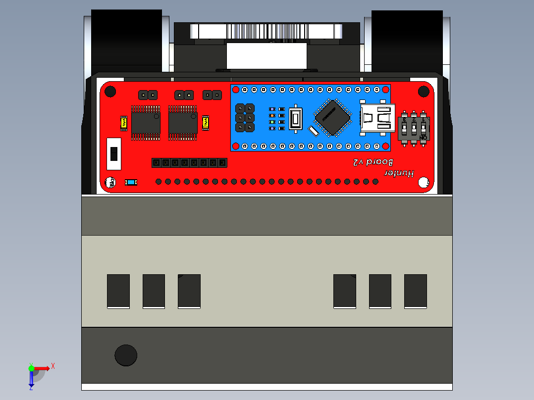 专业的Minisumo俯视图