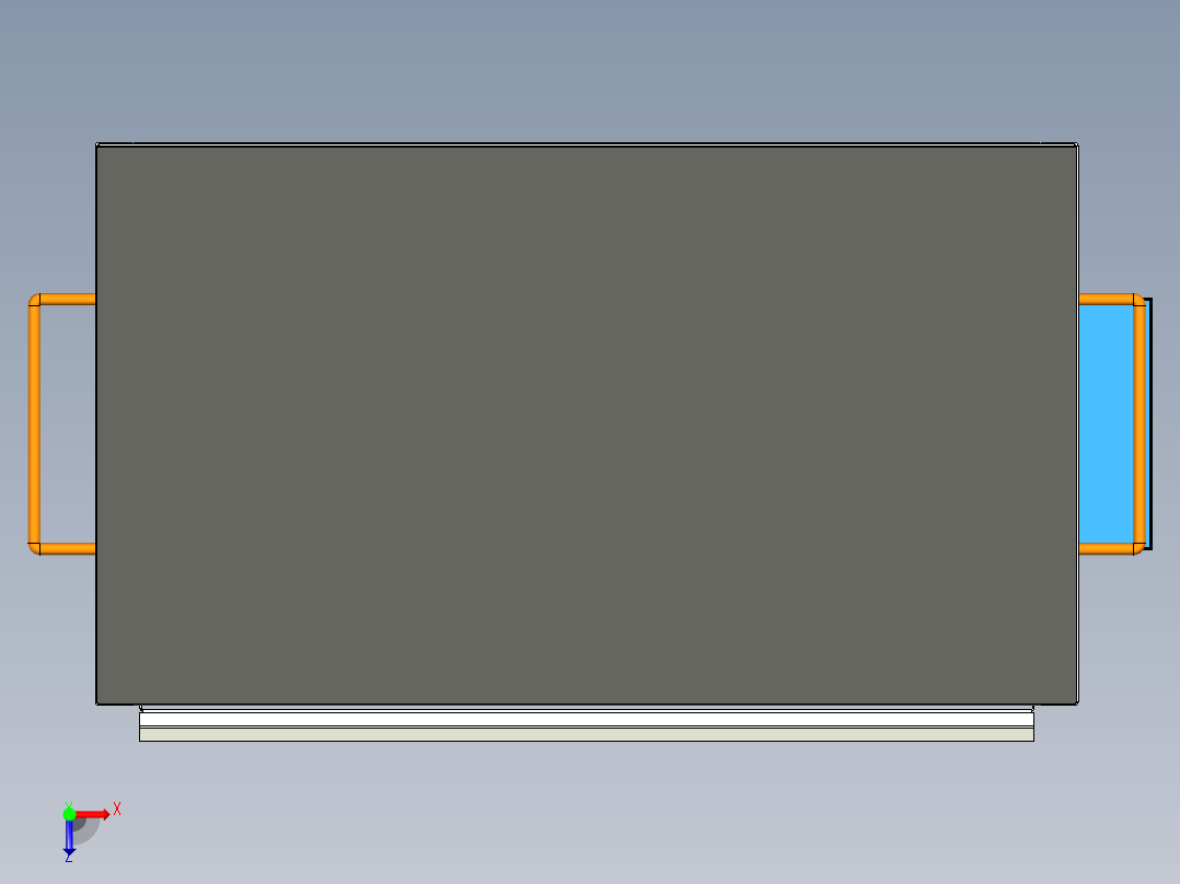 可移动的工具柜俯视图