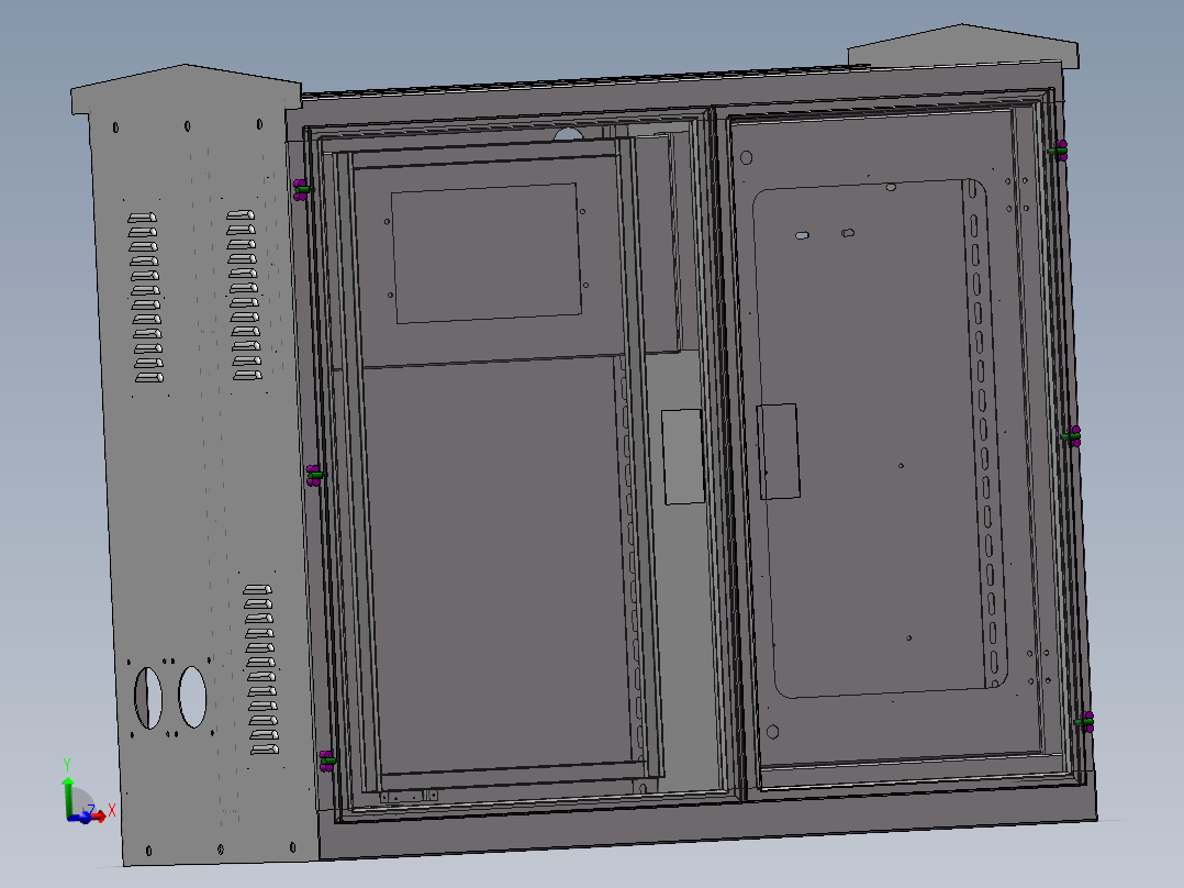 10款配电柜配电箱钣金结构集合