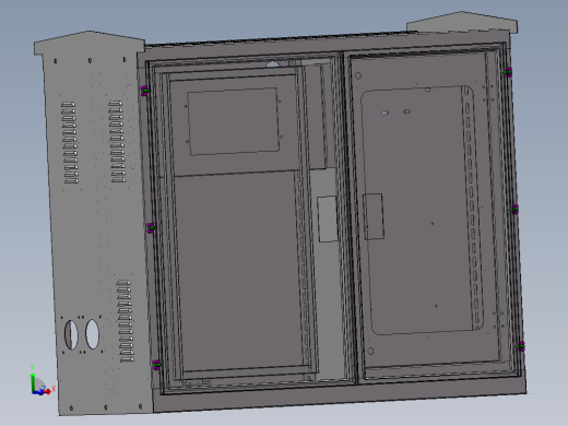 10款配电柜配电箱钣金结构集合