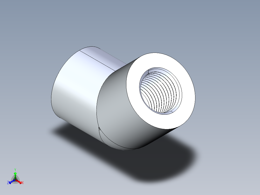 CPVC管件09-Sch80_45Elbow_FPTxFPT_9819-002_0.25in主视图