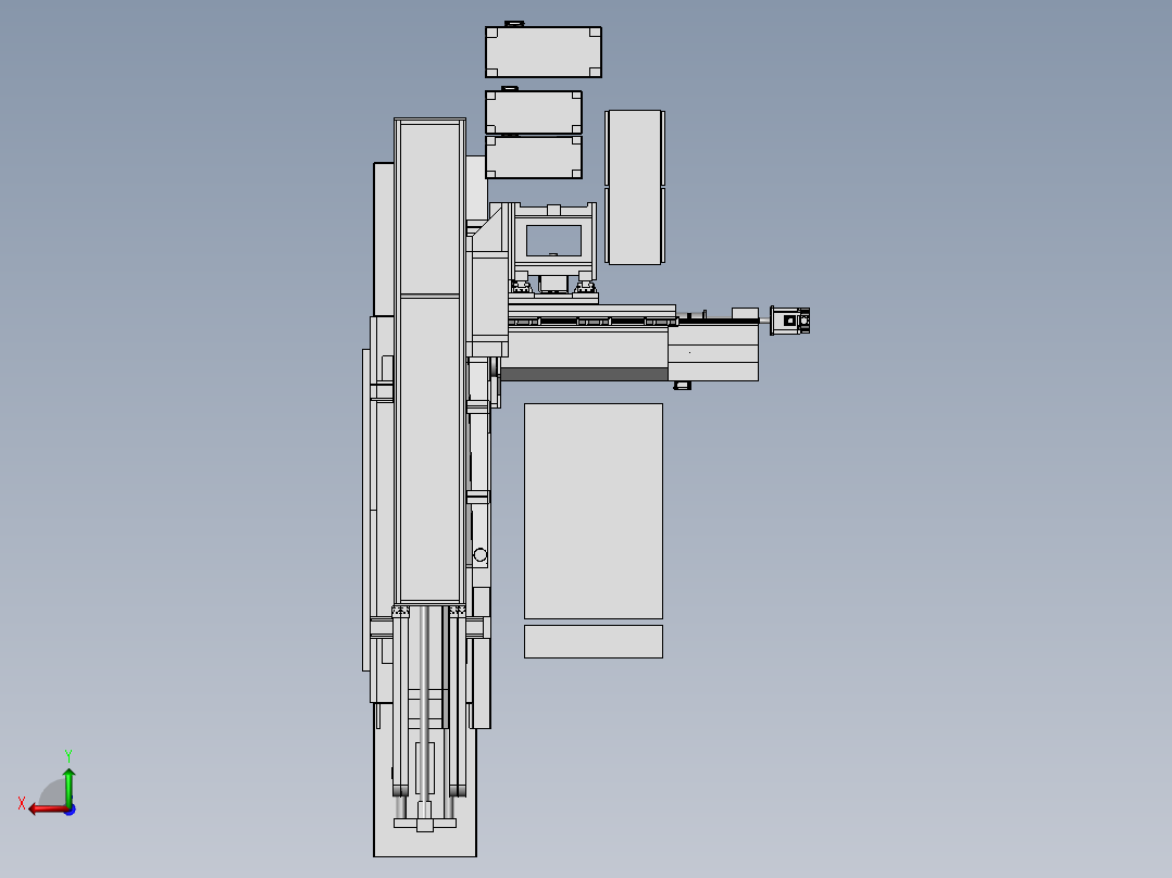 平面研磨机后视图