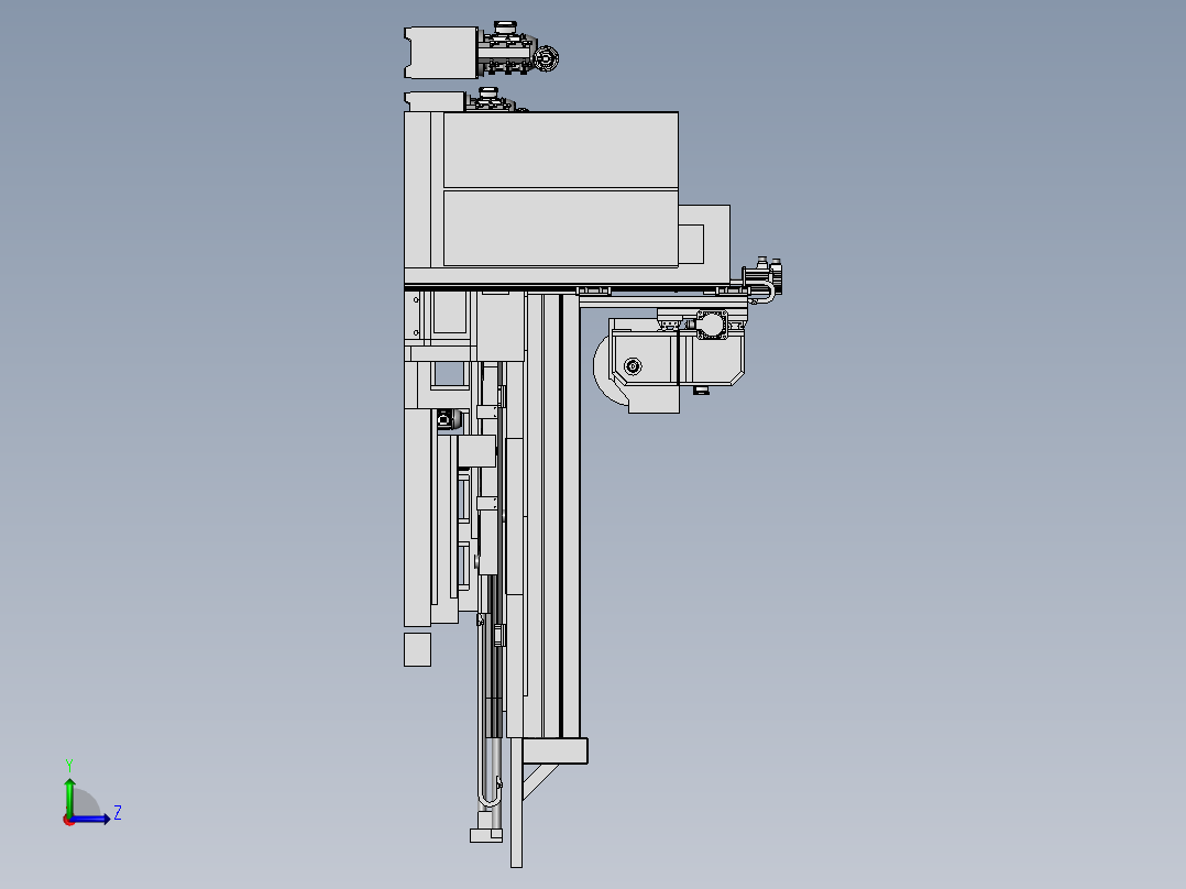 平面研磨机左视图