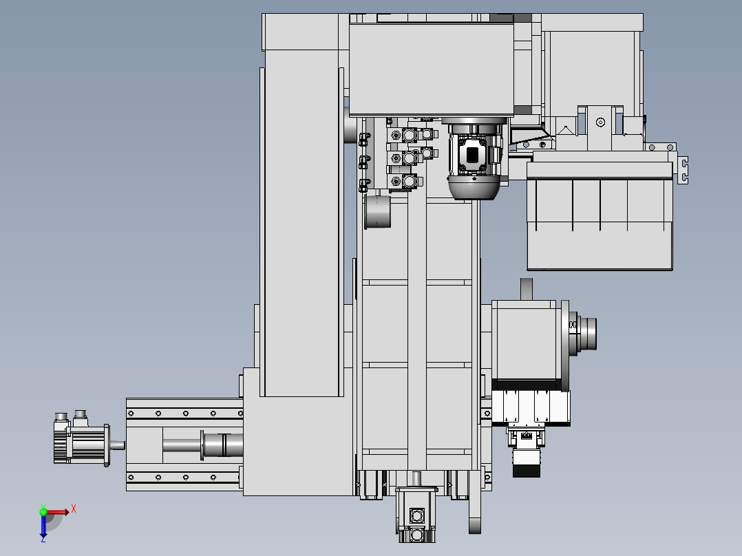 平面研磨机俯视图