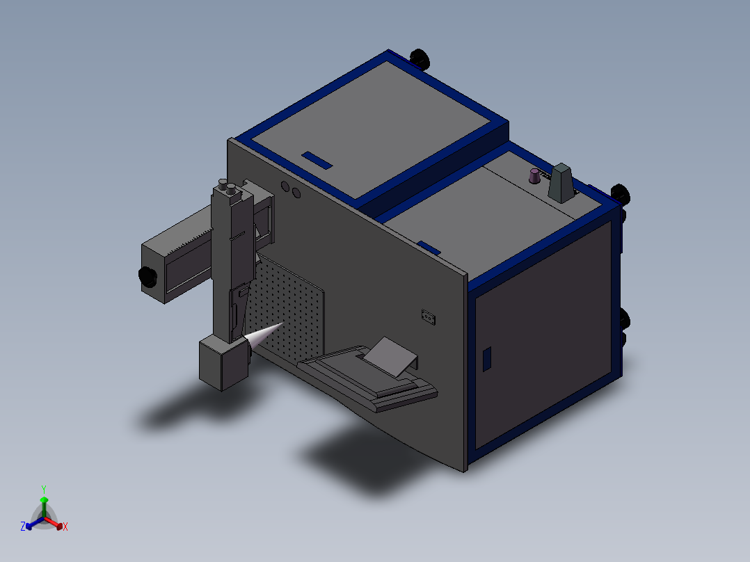 EP-12打标机正等轴测图
