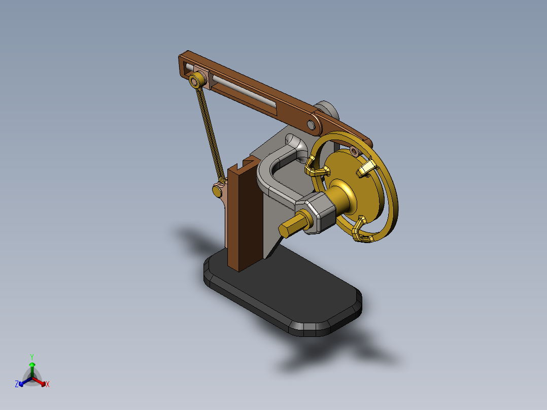 凸轮机构16正等轴测图