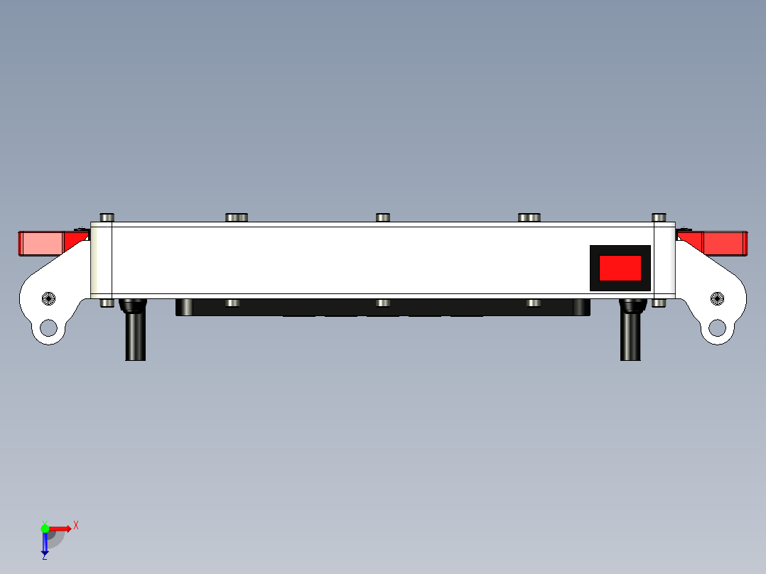 CNC控制面板俯视图