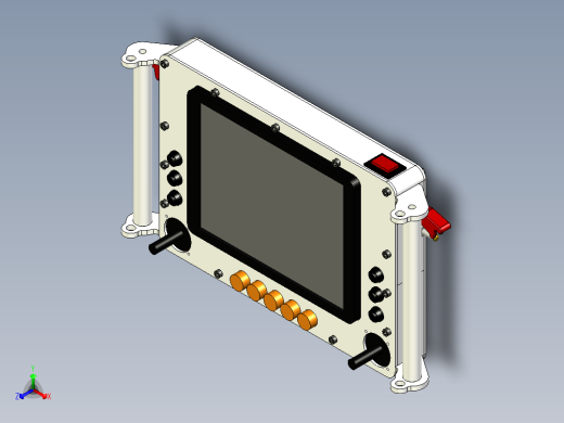 CNC控制面板正等轴测缩略图