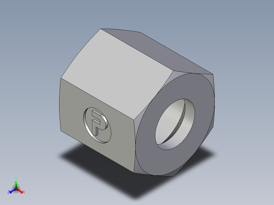 卡套式工业通用硬管接头EO_Nut_EO_24__Cone_end_M06LLCFX主视图