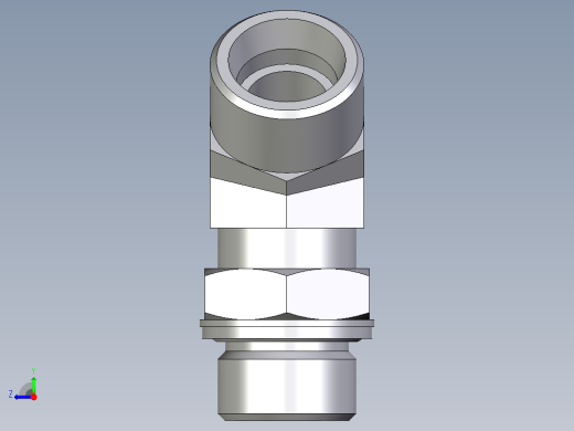 卡套式工业通用硬管接头EO_Adjustable_locknut_45_deg_elbow_VEE20SMOMDCF右视缩略图