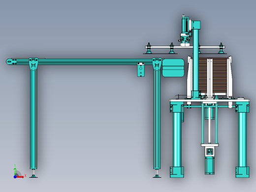 料仓可调式板块供料机构前视缩略图