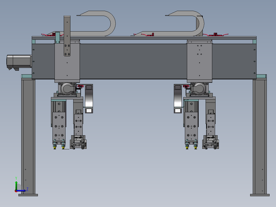 上料撕膜模组左视图