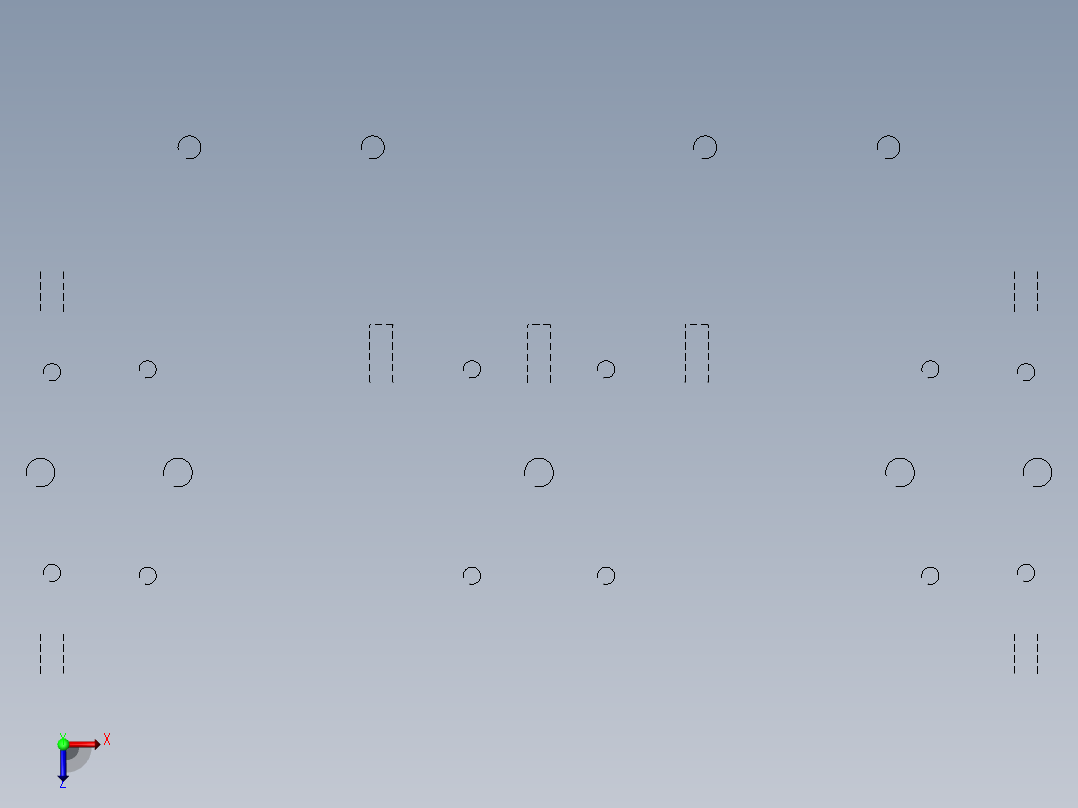 A0189-Center Hanger 贴胶治具俯视图