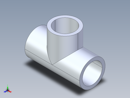 聚氯乙烯配件01-Sch80_Tee_SxSxS_801-010_0.1in