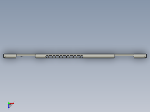 THINKPAD电脑键盘壳攻牙程序模型俯视缩略图