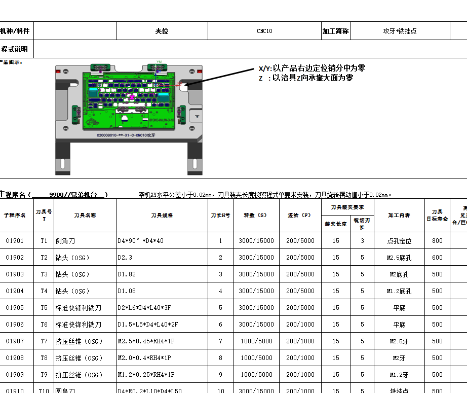 THINKPAD电脑键盘壳攻牙程序模型