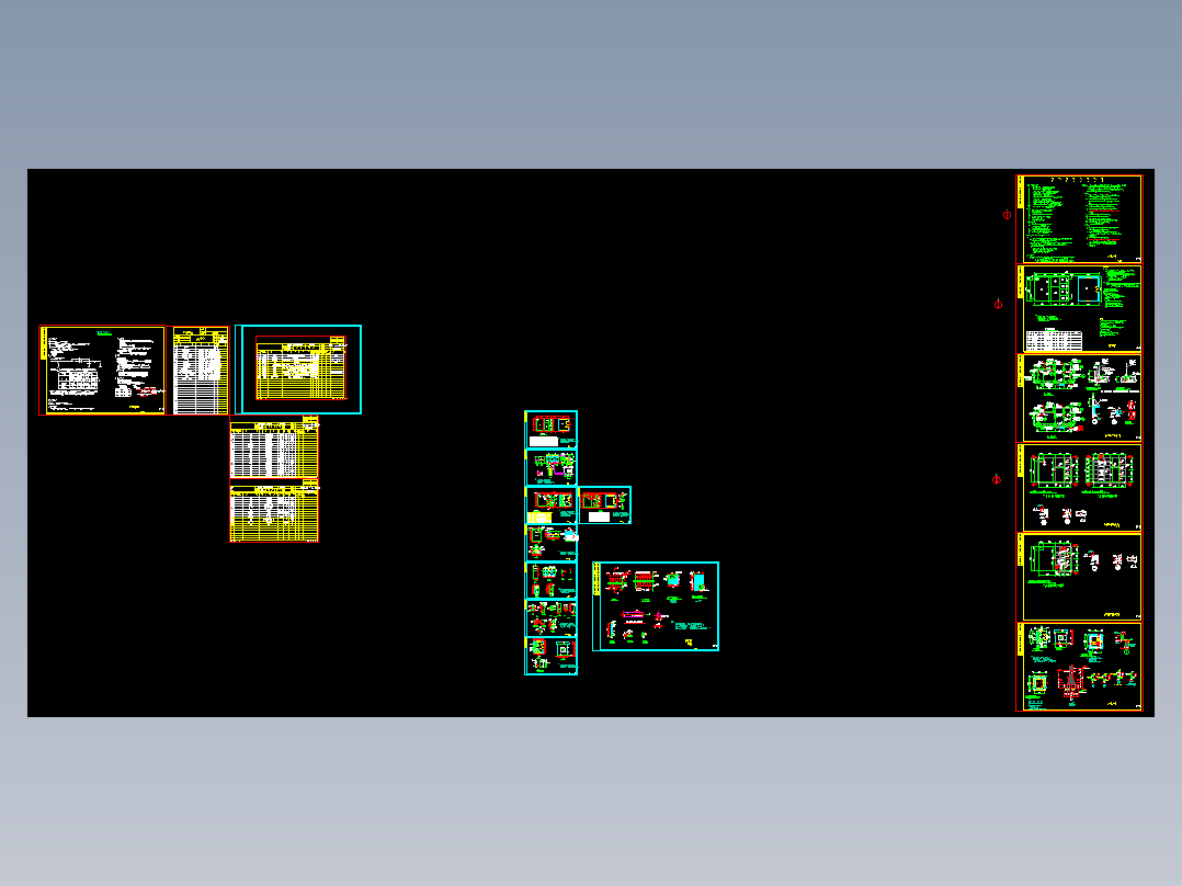 20立方d地埋式一体化污水处理设备工程CAD全套图纸
