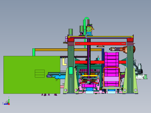 高速小袋装盒全自动包装线右视缩略图