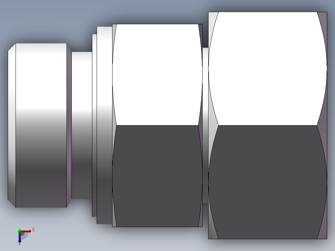 直通管螺纹组合接头、2DC-16-36WD俯视图