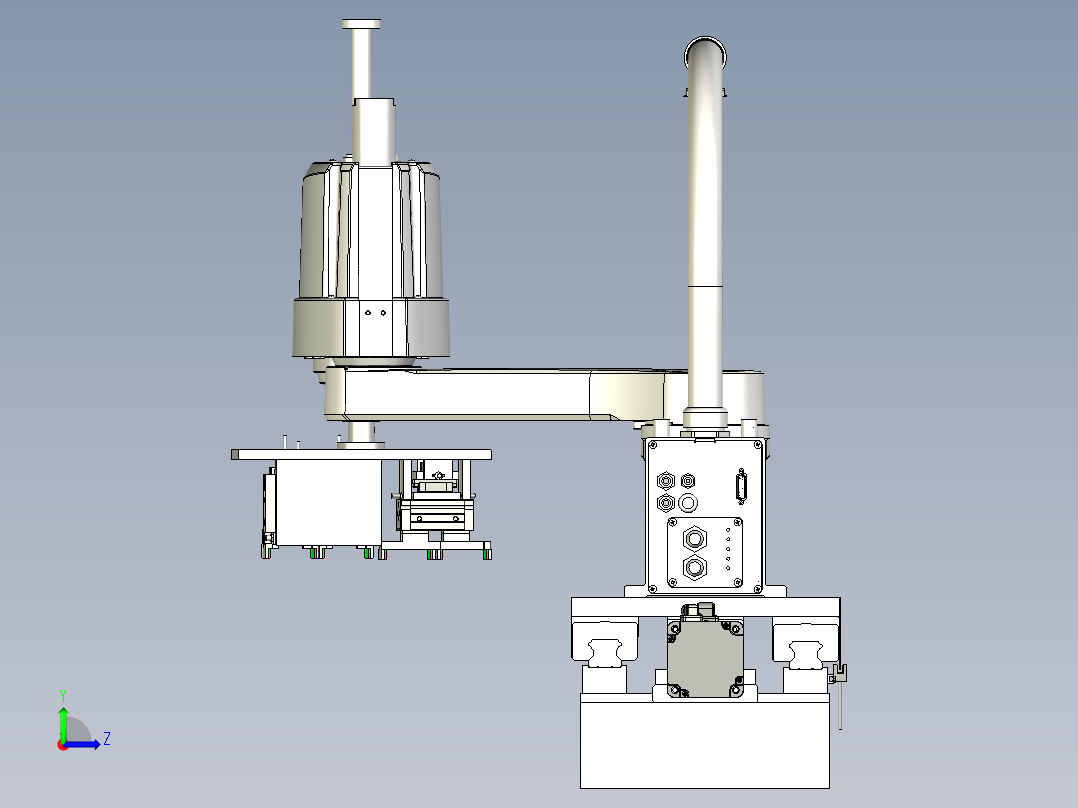 四轴变五轴左视图