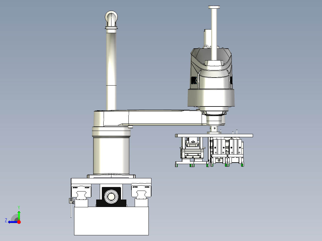 四轴变五轴右视图